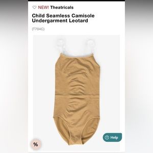 Multi point strap leotard in beige